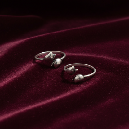 92.5 Silver Tulip Toerings