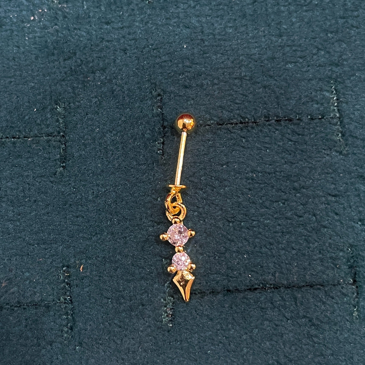 92.5 Silver Gold Plated Dual Stone Bugadi - Pair