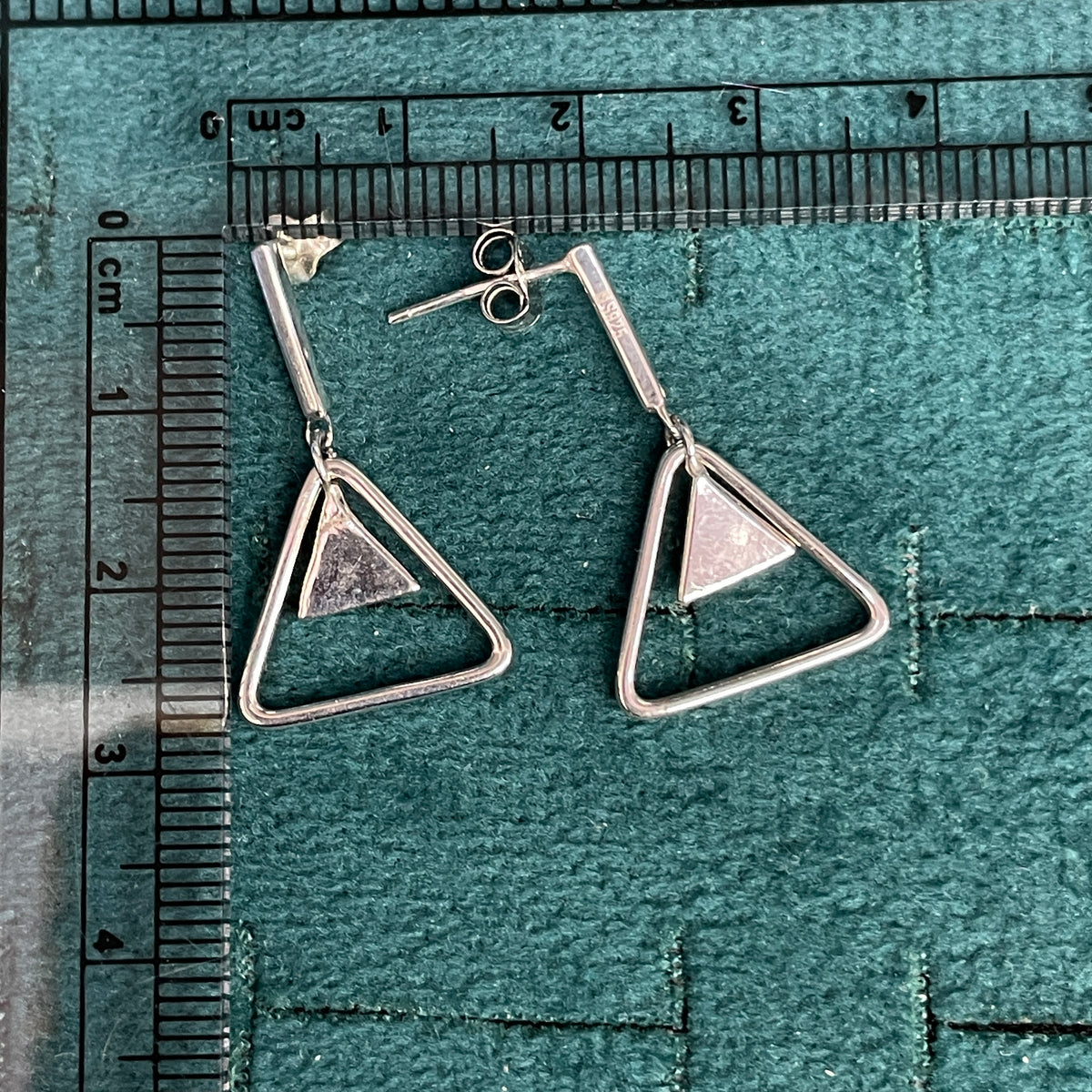 92.5 Silver Minimal Hanging Earrings for Women | Sleek Dangle Design | Elegant Jewellery pair