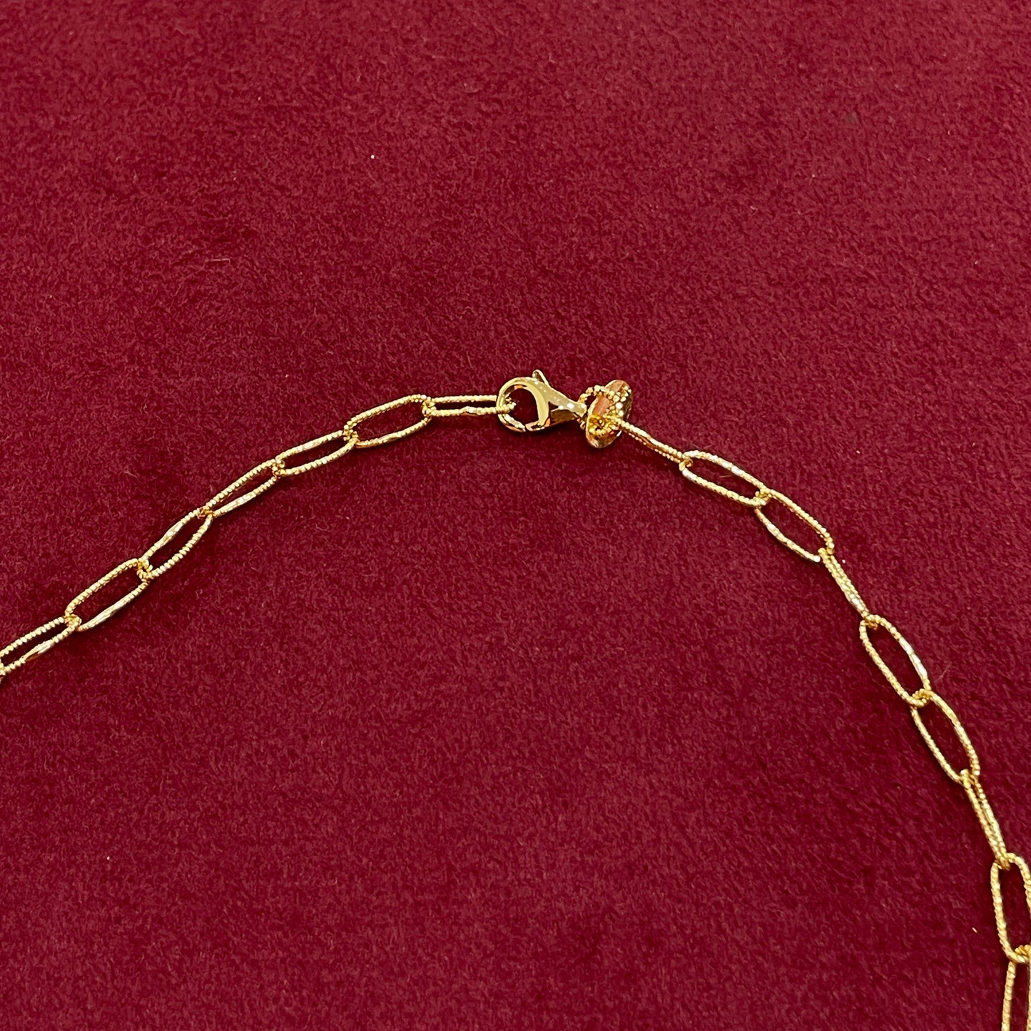 925 Silver Gold-Plated Five-Line Blossom Necklace