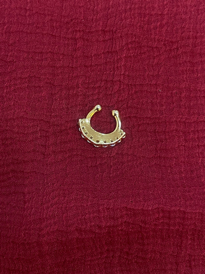 92.5 Silver Gold Plated Traditional Septum