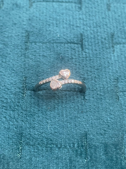 92.5 Silver Heart Shape Ring for Women Size 13 | Stylish Love-Inspired Design | Elegant Gift Jewellery
