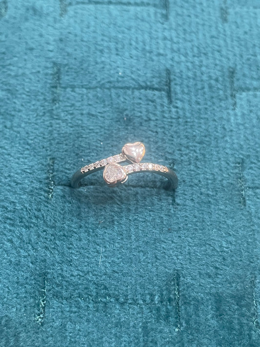 92.5 Silver Heart Shape Ring for Women Size 13 | Stylish Love-Inspired Design | Elegant Gift Jewellery