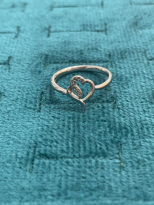 92.5 Silver Heart Ring for Women Size 12 | Stylish Affection Design | Elegant Jewellery