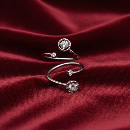 92.5 Sterling Silver Circular Toe Rings for Women | Minimal Elegant Design