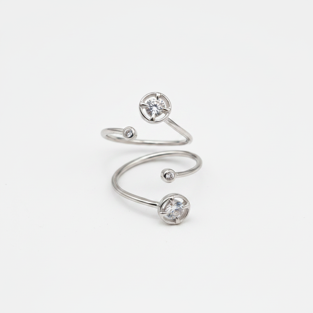 92.5 Sterling Silver Circular Toe Rings for Women | Minimal Elegant Design