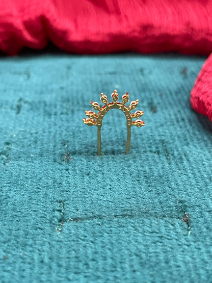 925 Silver Gold Plated Graceful Septum