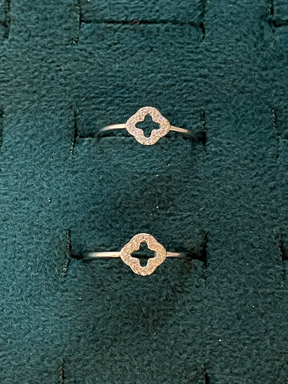 92.5 Silver Toe Rings for Women | Halo Design | Traditional Jewellery