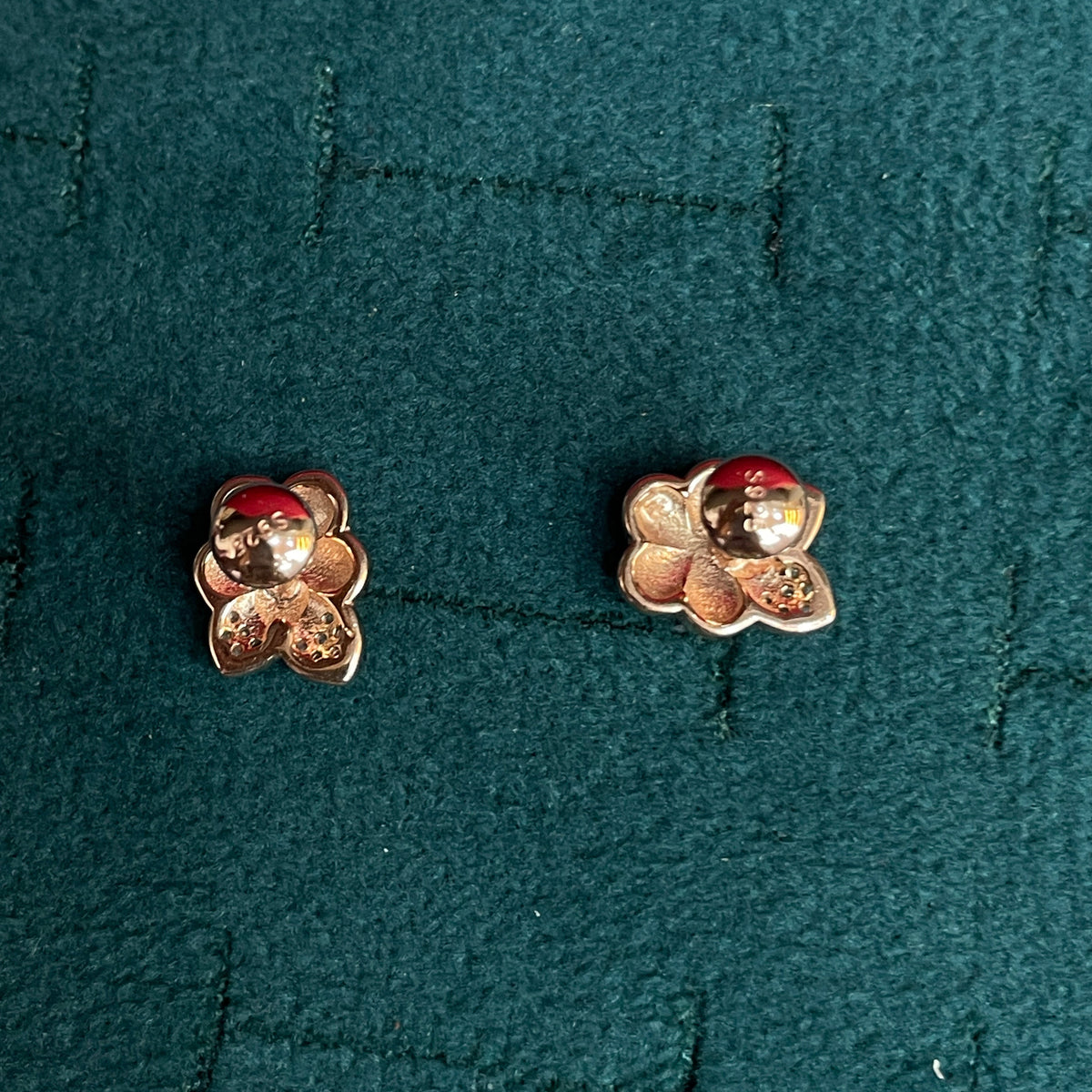 92.5 Silver Rose Gold Plated Minimal Stud Earrings for Women | Elegant Modern Design | Stylish Jewellery pair