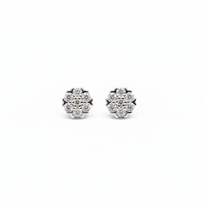 925 Silver Flower Studs