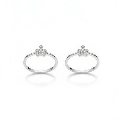 925 Silver Crown Toe rings
