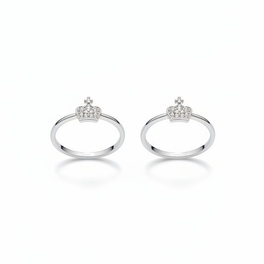 925 Silver Crown Toe rings