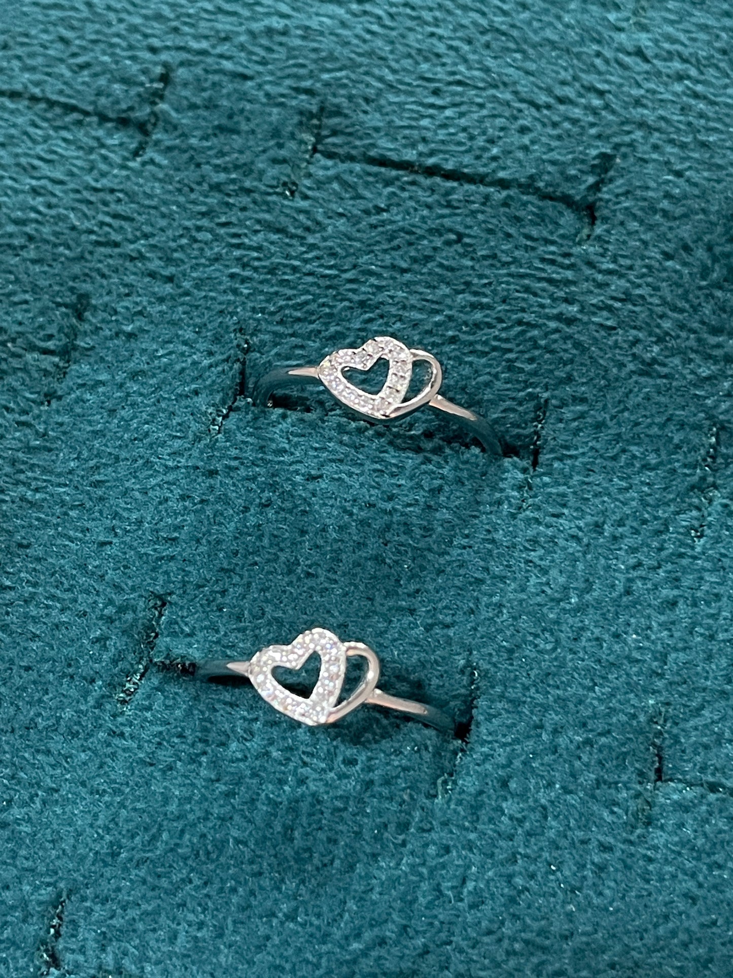 92.5 Sterling Silver Heart Toe Rings for Women | Romantic Elegant Design