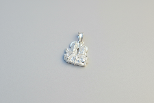 92.5 Silver Sita Ram Pendant for Men & Women | Seetha Rama Divine Design | Temple Jewellery