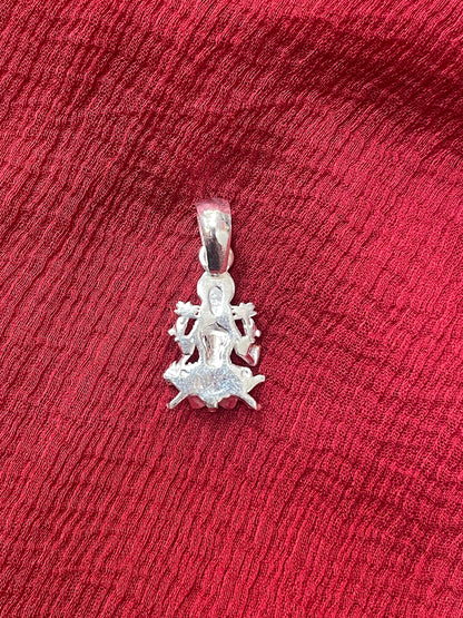 92.5 Silver Lakshmi Devi Design Pendant for Women – Traditional Temple Style