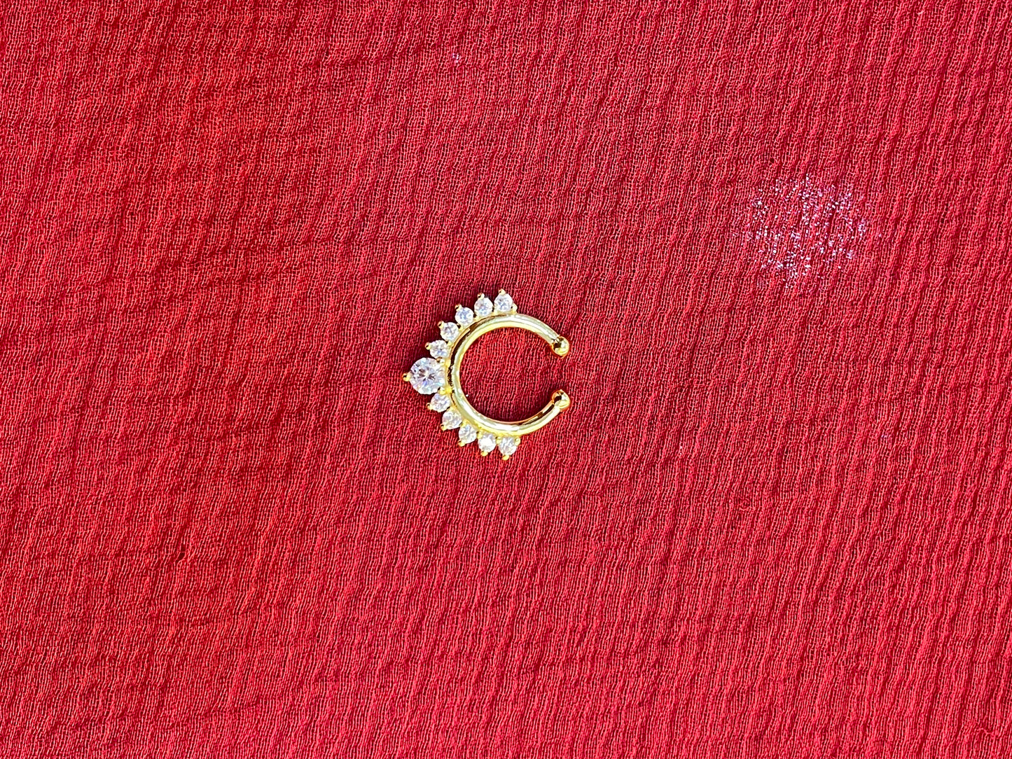 92.5 silver gold plated stylish septum