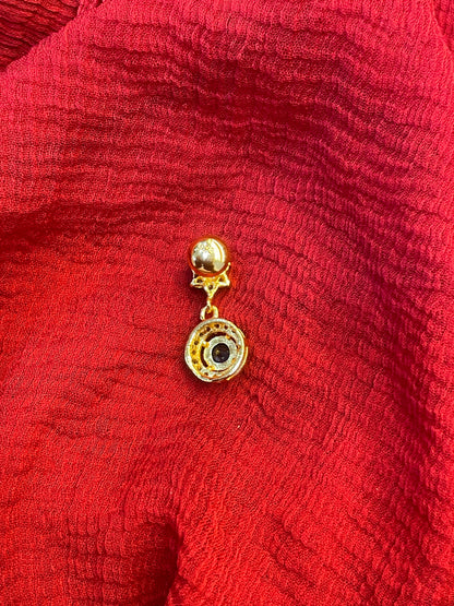 92.5 Silver Gold Plated Star Earrings for Women | Stylish Celestial Design | Elegant Jewellery