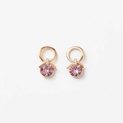 92.5 Silver Rose Gold Plated Cute Earrings for Women | Stylish Elegant Design | Trendy Jewellery