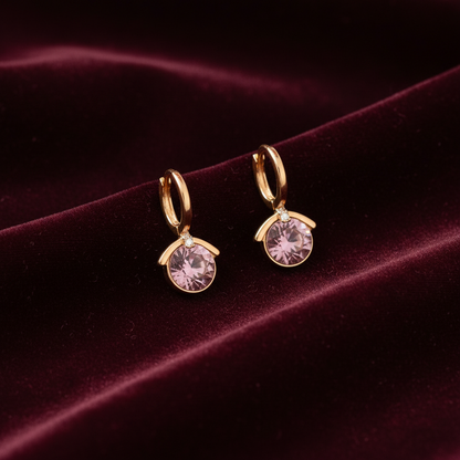 92.5 Silver Rose Gold Plated Cute Earrings for Women | Stylish Elegant Design | Trendy Jewellery