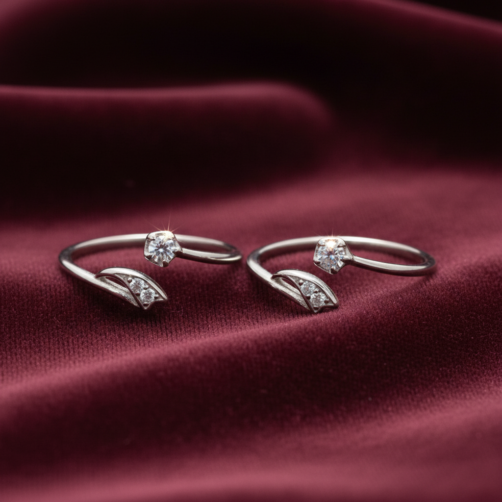 92.5 Sterling Silver Minimal Toe Rings for Women | Sleek Everyday Design