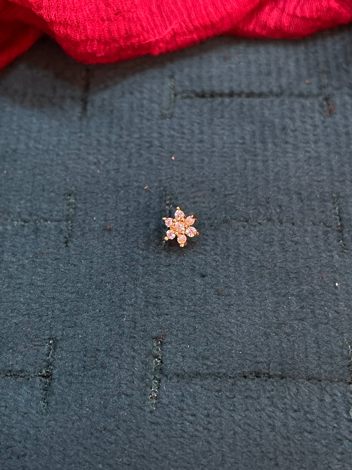 925 SIlver Gold Plated Flower Nosepin