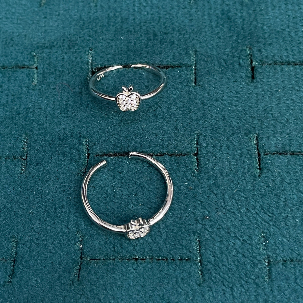 925 Silver Apple Toe rings