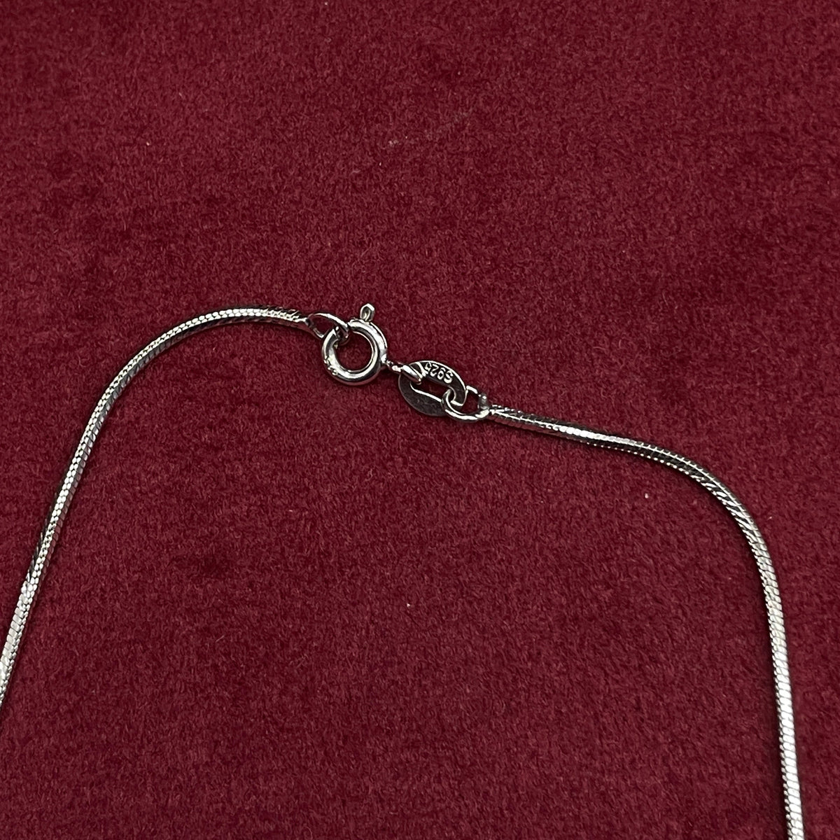 92.5 Sterling Silver Snake Chain - 18 inches