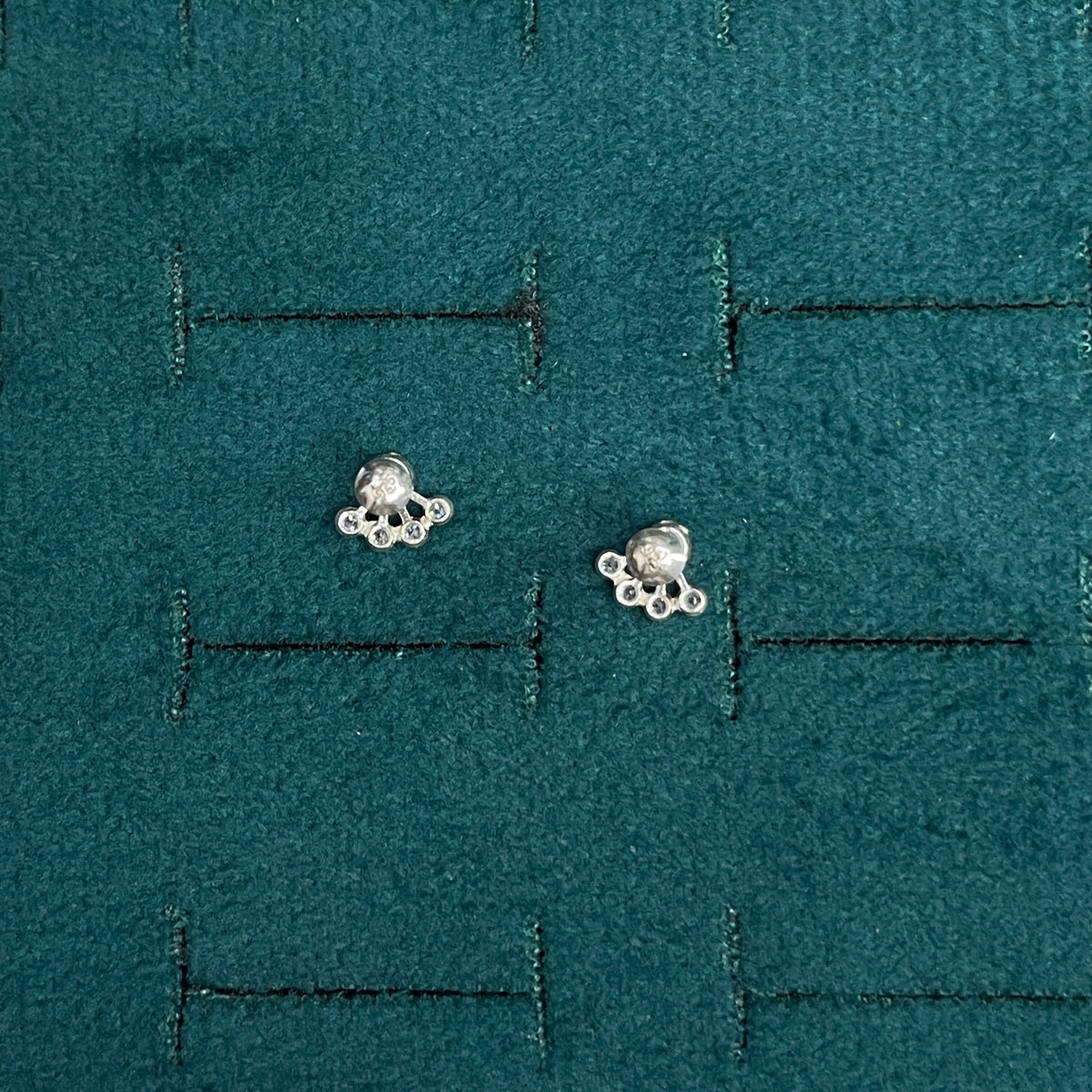 92.5 Silver Second Studs | Stylish Minimal Design | Elegant Jewellery pair