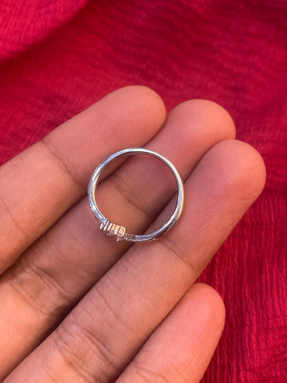 92.5 Silver CZ Studded Toe Rings for Women | Cubic Zirconia Design | Traditional Jewellery