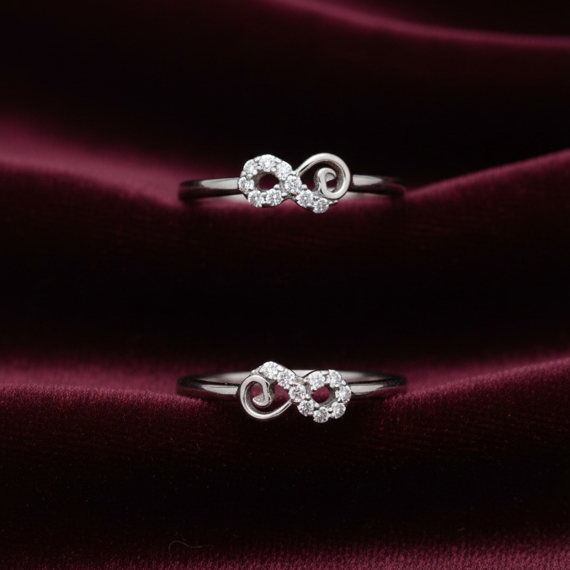 925 Silver Infinity Toe rings