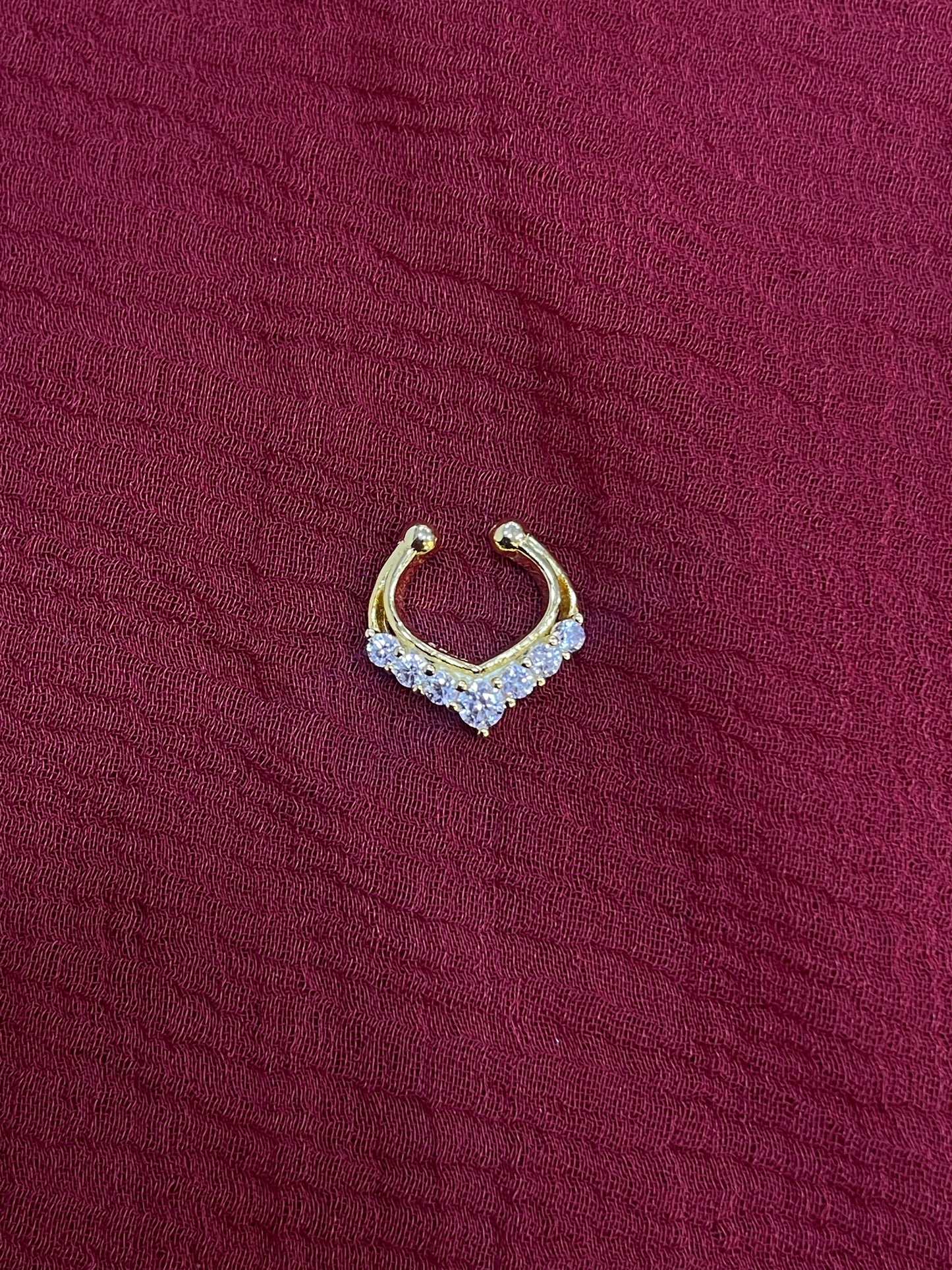 92.5 Silver Gold Plated Luxe Septum