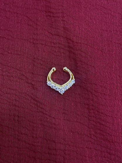 92.5 Silver Gold Plated Luxe Septum