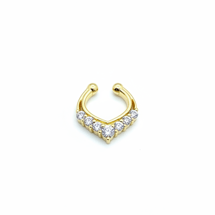 92.5 Silver Gold Plated Luxe Septum