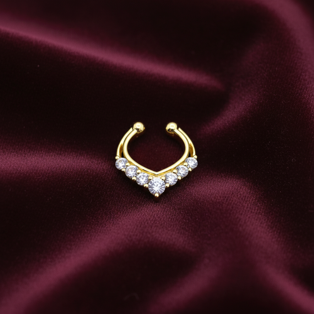 92.5 Silver Gold Plated Luxe Septum