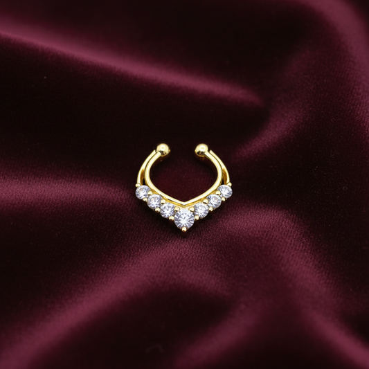 92.5 Silver Gold Plated Luxe Septum