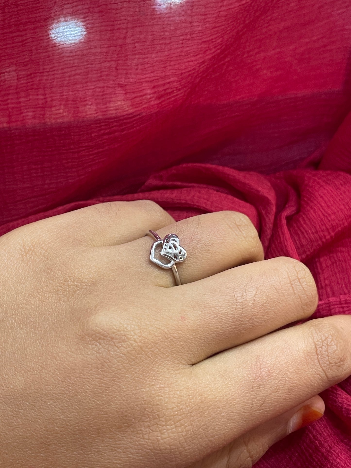 92.5 Silver Heart Ring for Women Size 14 | Stylish Romantic Charm | Elegant Gift Jewellery