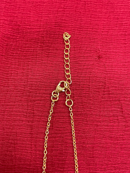 925 Silver Gold Plated Black Bead Chain