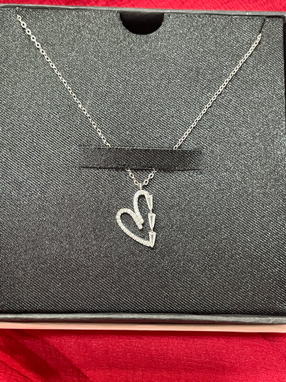 92.5 Silver Heart Chain 19.5 Inches | Classy Premium Romantic Design | Jewellery