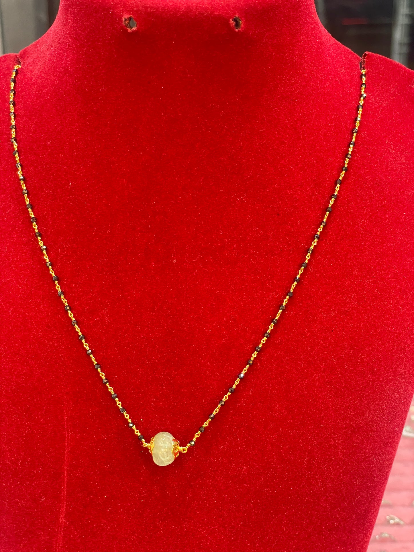 Black bead chains 16 inch
