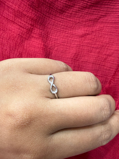 92.5 Silver Infinity Ring for Women
