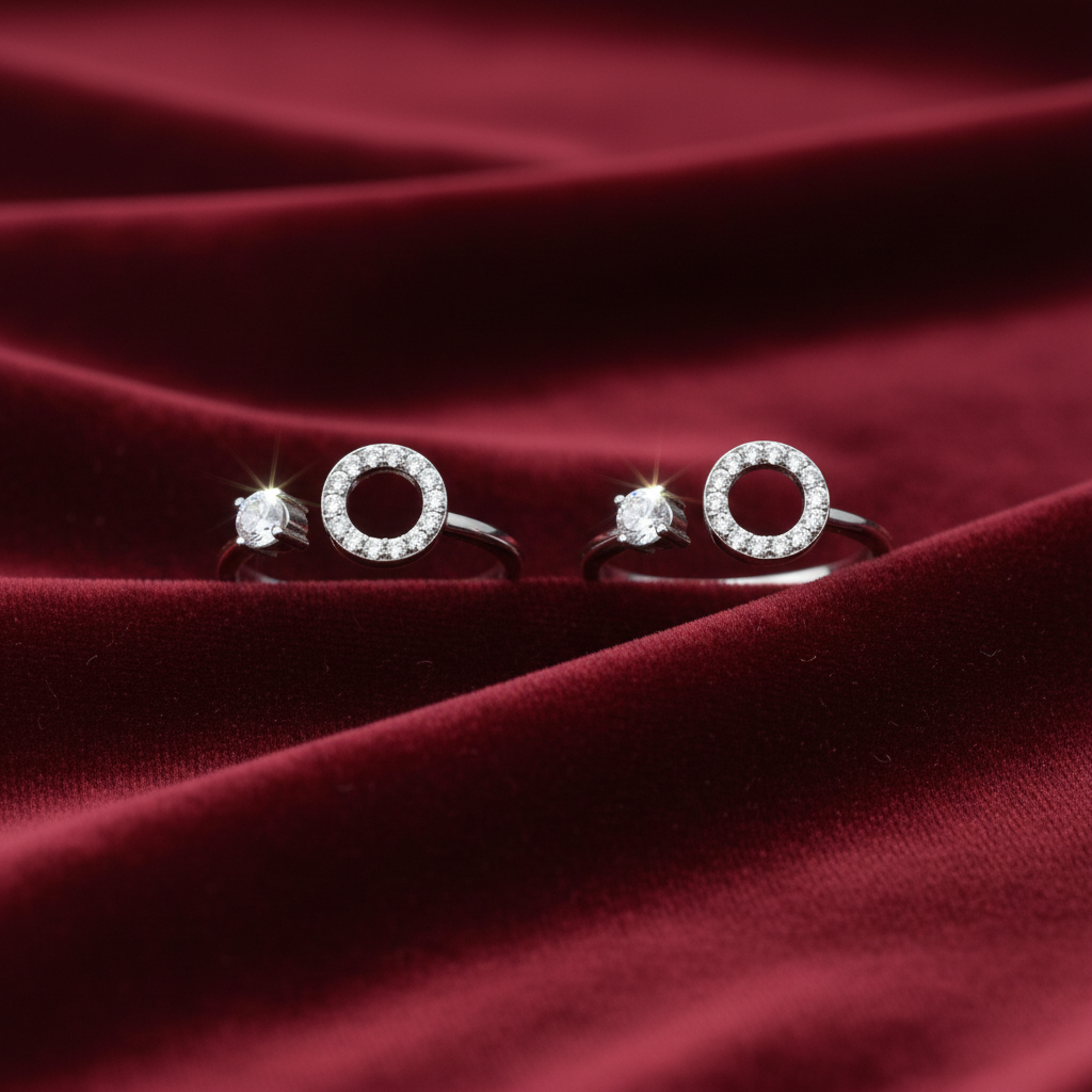 92.5 Silver Circle Toerings