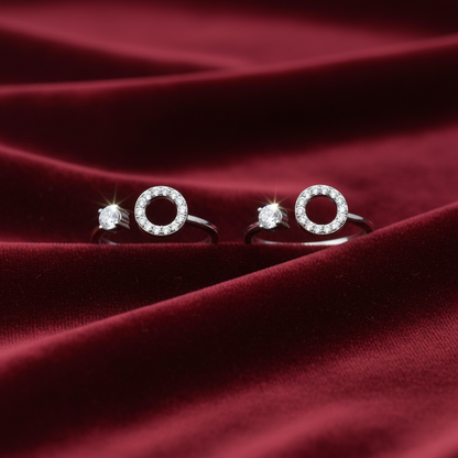 92.5 Silver Circle Toerings