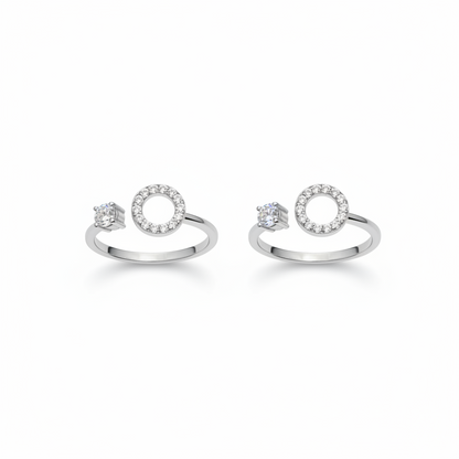 92.5 Silver Circle Toerings