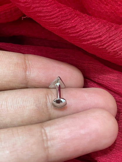 92.5 Silver Triangle Earring Single Piece for Women | Minimal Geometric Design | Stylish Jewellery