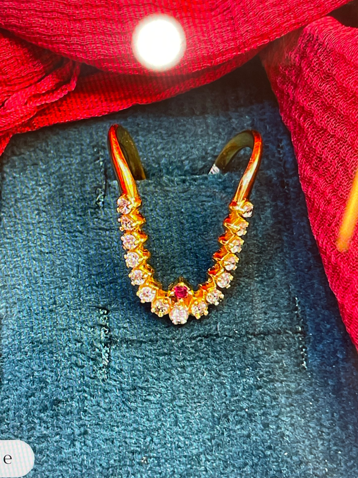 92.5 silver gold plated stylish vanki ring