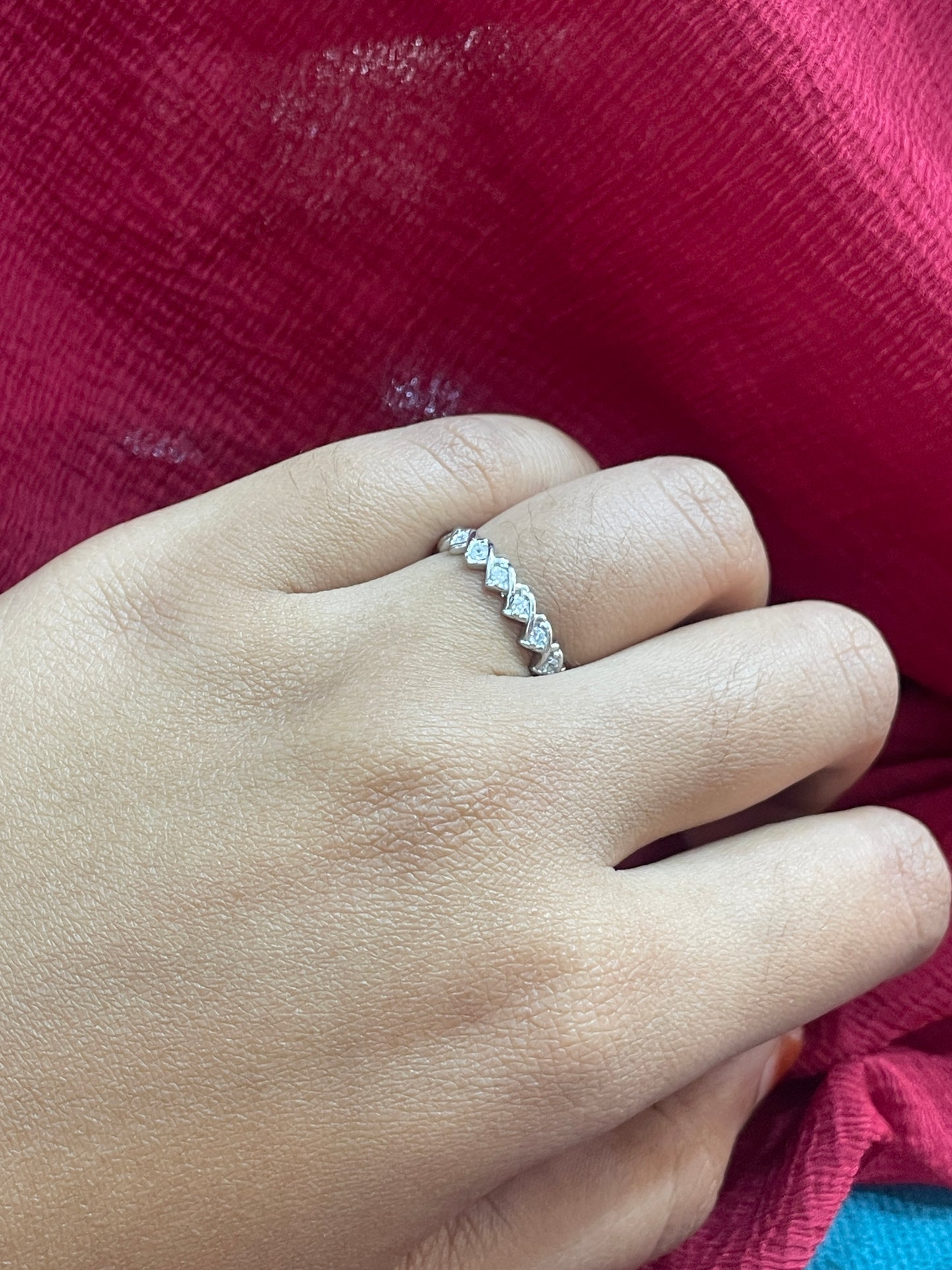 92.5 Silver Ring for Women Size 13 | Stylish Satin Finish | Elegant Fashion Jewellery