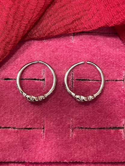 92.5 Silver Heart Toe Rings | Romantic Elegant Design | Jewellery