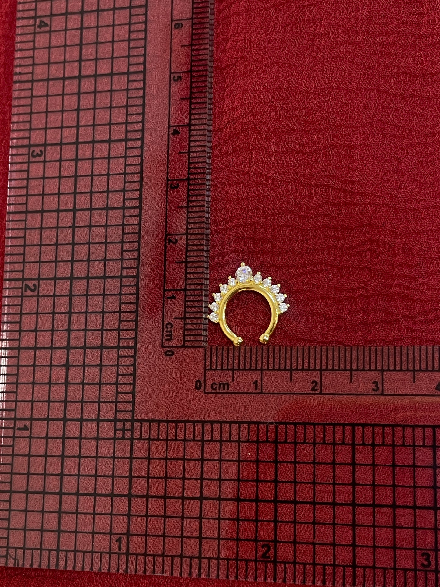 92.5 Silver Gold Plated Timeless septum