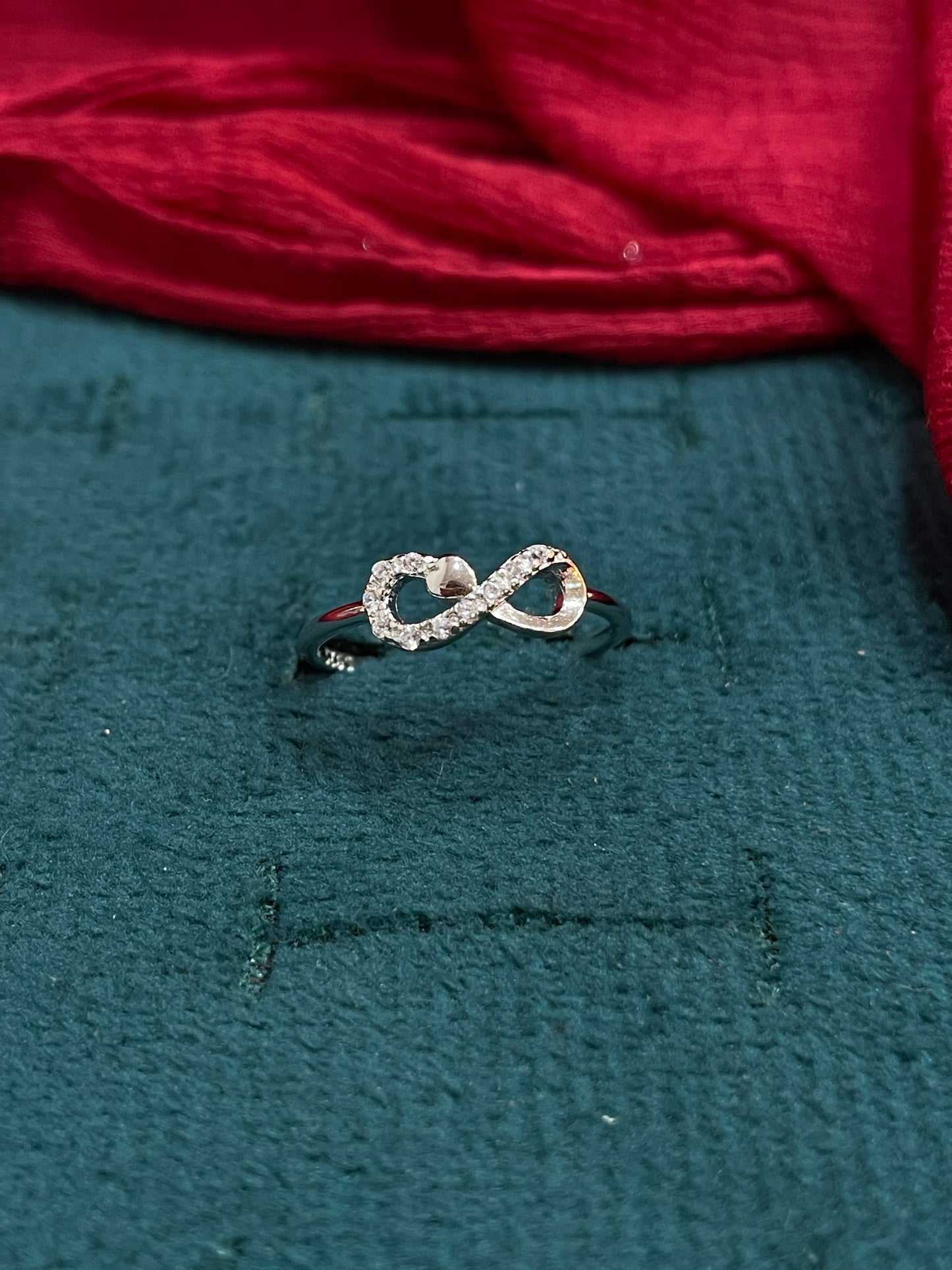 925 Silver Infinity Heart Ring
