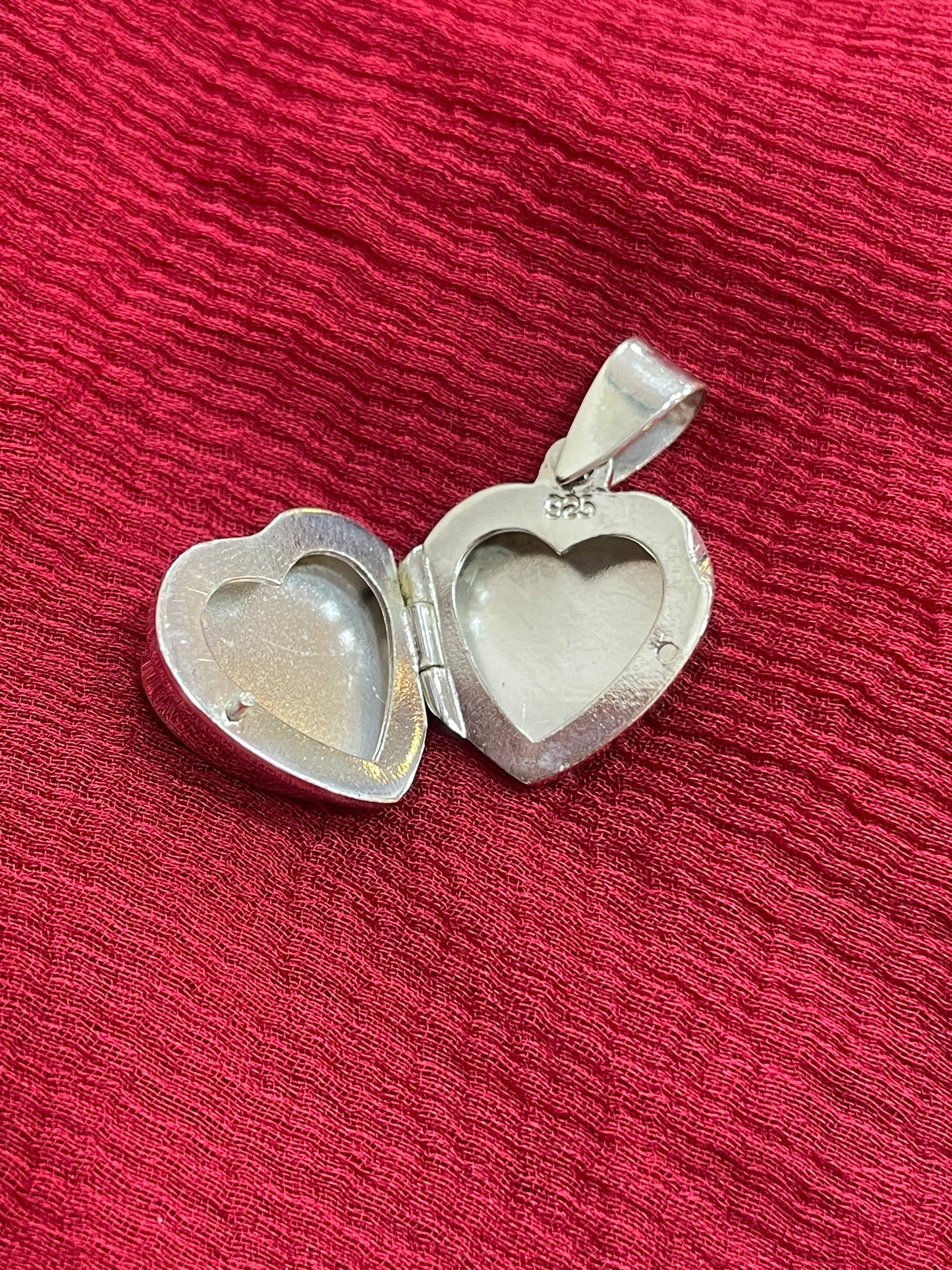 92.5 Silver Red Heart Pendant for Women | Cute Romantic Design | Elegant Jewellery